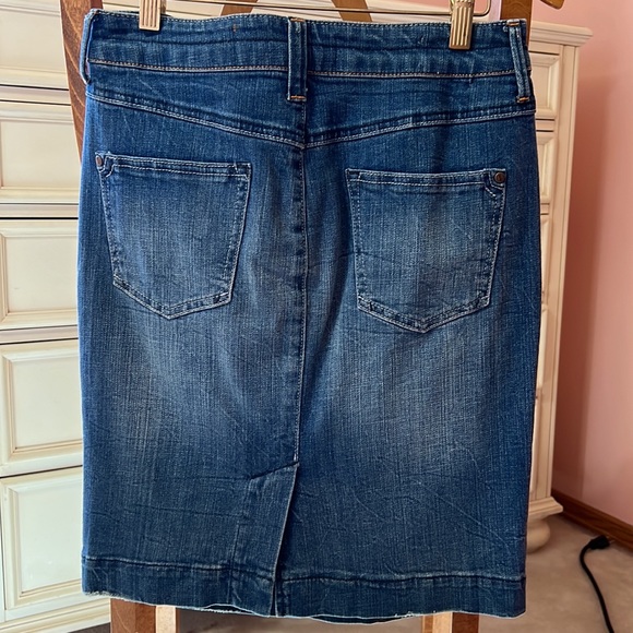 EUC Anthropologie Pilcro & the Letterpress denim skirt size 26 - Picture 2 of 13